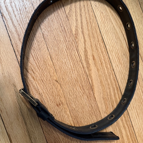 Dior Cannage Leather Belt Black Gold Sz 80 New main image 6